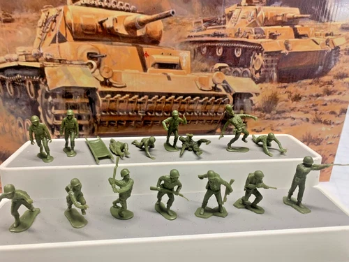 MARX BATTLEGROUND GI's ser2 16-14 Poses 1958 full tips/ matched waxy pristine