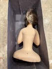 Antique 1920s Boudoir Half Doll German Chalkware Pin Cushion Brunette NIB — photo 8