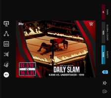 DIGITAL Topps WWE DAILY SLAM 21 JULY Red & Black Motion - KANE VS UNDERTAKER