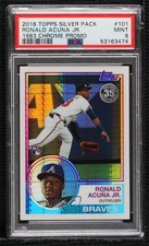 2018 Topps Silver Pack 1983 Design Chrome Ronald Acuna Jr #101 PSA 9 MINT b3r