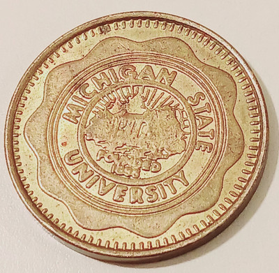 Michigan State University Spartan Medallion Coin Challenge Token Alumni Gift MSU