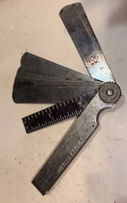 Vintage K-D Tools No. 162 Deluxe Feeler Gauge SAE/Metric Made in USA