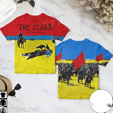Camiseta The Clash Give ’em Enough Rope Album Cover 3D Talla S-5XL