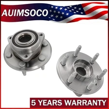 2pc Front / Rear Wheel Hub Bearings For GMC Acadia Limited 2017 3.6L V6 GAS