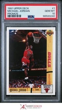 1991 UPPER DECK PROMOS #1 MICHAEL JORDAN BULLS HOF PSA 10