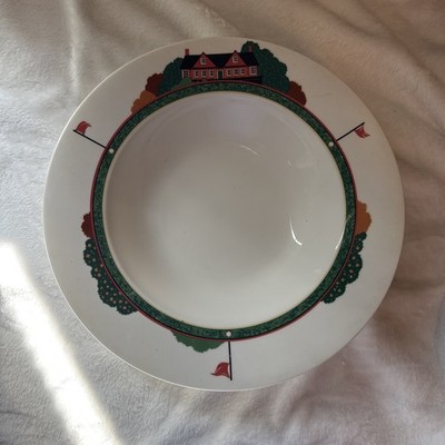 11'' Serving Bowl  CHRISTOPHER STUART OPTIMA HK204 Fairway Gold Fine China