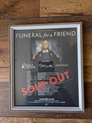 Funeral for a Friend 2005 UK Tour Dates Framed Original NME Page Ideal Gift