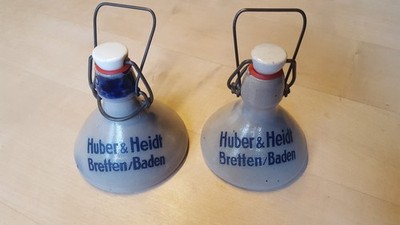 Huber & Heidt Bretten Baden Flasche Lötwasser + Salzsäure Industrie Werkstatt !!