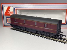 Lima 305358 LMS Bogie GUV Parcels Van 37762 Crimson Lake - OO Gauge - VNMIB