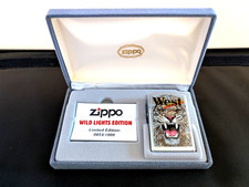 Zippo Accendino West Wild Lights Edition / Limited Edition Leone Non Acceso