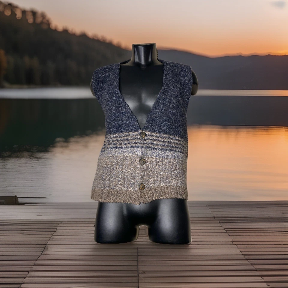 Irelands Eye Wool  Sweater Vest Mens Medium Made In Ireland - Image 2 of 4