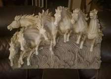 Neptune's Horses Of The Sea Wall Art,sculpture 
