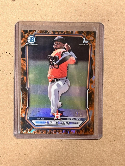 2026 Bowman Alimber Santa Fire Fractor 1/3 SSP 1st Bowman Houston Astros
