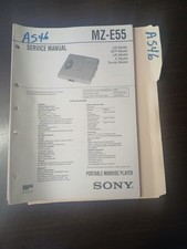Sony MZ-E55 Service Manual Original Repair Book Portable Minidisc Player