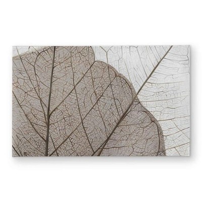 Begin Home Decor CODM21349B5WMH 21 x 34 in. Translucent Dried Leaves Door Mat...
