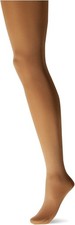 Danskin Women's Ultrasoft Microfiber Footed Tights 1X, Light Toast