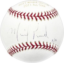 Michael Pineda Auto Off. Stat Logo MLB Baseball Mariners 3/36 MLB Holo FJ558526