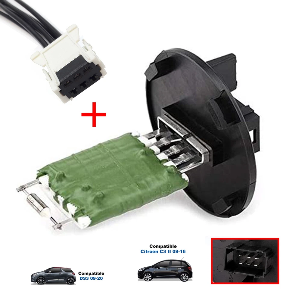 Resistance de Chauffage Ventilation Compatible pour Citroën C3 II DS3 - 6441CT - Photo 2/4