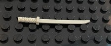 LEGO Classic Light Gray Ninja Sword Katana With Octagonal Guard