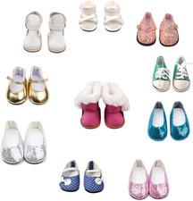 10 Pairs of 18 Inch Doll Shoes, BOSOIRSOU 7cm Boots Dance Shoes Sandals Casual 