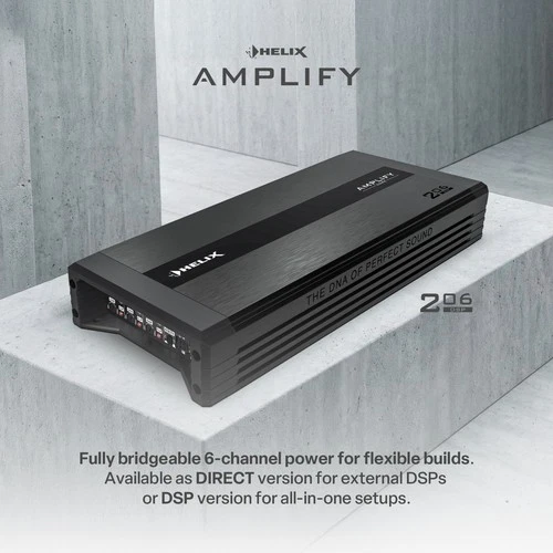 HELIX AMPLIFY 206 DSP-8 CHANNEL DSP, 6x100w RMS, BRAND NEW AUDIOTECH