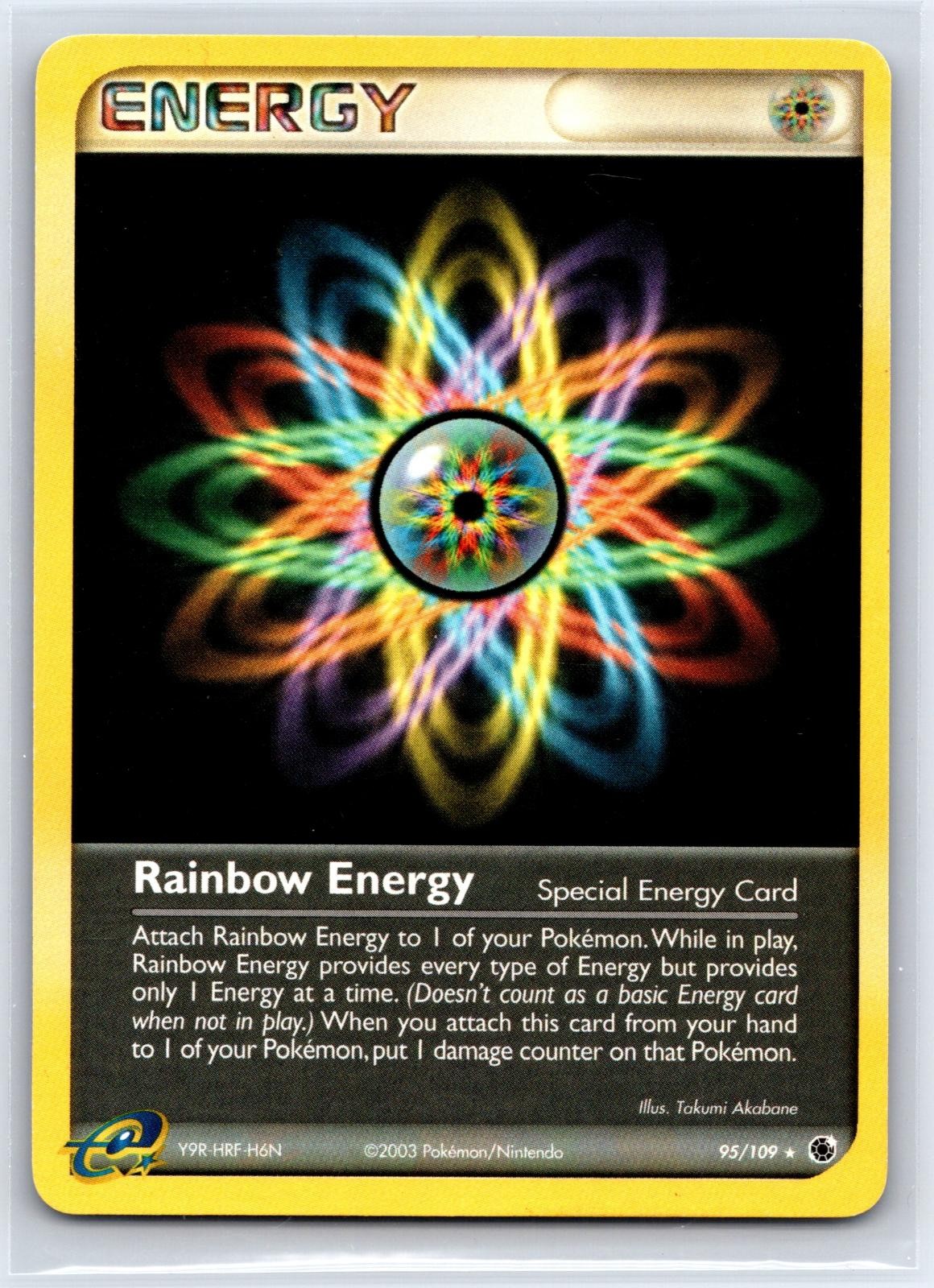 Rainbow Energy 95/109 Rare Ruby & Sapphire Pokemon NM/M