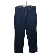 Carhartt FR Jeans Mens 38 Blue Denim Flame Resistant Relaxed FRB160 38x36 NEW