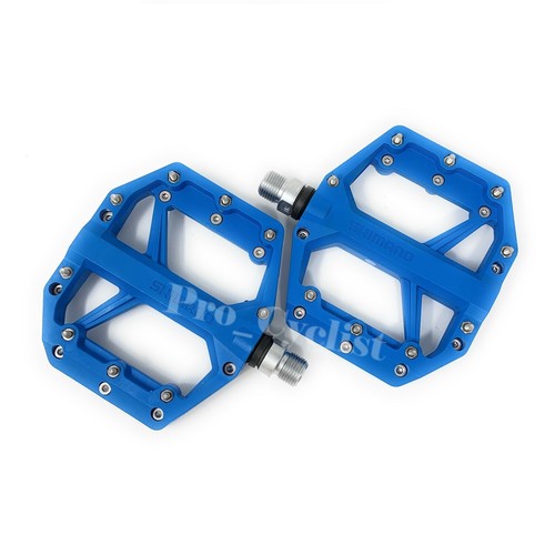 Pedales planos Shimano Deore PD-GR400 Trail Off Road Riding azul/rojo nuevos en caja - Imagen 3 de 4