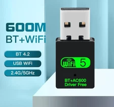 FENVI 600Mbps Mini USB WiFi Bluetooth Adapter Dual Band 2.4G 5Ghz Wireless Card