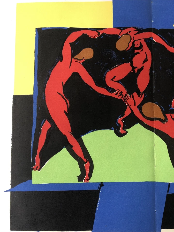 Henri Matisse,La Dance 原版 Verve 石版画 巴黎 Mourlot 1939 复古 — 第 3/4 张图片