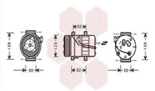 Kompressor Klimaanlage Klimakompressor passend für Volvo XC90 I 275 S80 TS XY