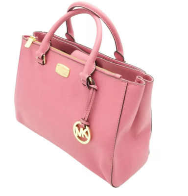 Michael Kors Dusty Pink Triple Compartment Satchel/Tote w/Zip
