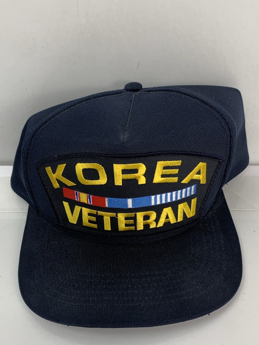Korea Veteran Korean War Northstar Hat Cap Blue Adjustable Snap