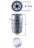 Mahle Original KC195 Kraftstofffilter FüR Fiat Peugeot CitroËN Alfa Lancia