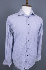 Eton Slim Fit Blue Dotted Long Sleeve Button Down Dress Shirt 42 / 17