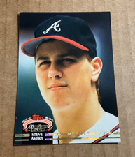 1992 Topps Stadium Club # 594 Steve Avery Members Choice Atlanta Braves Baseball