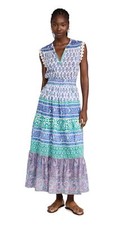 Bell Viv Women's Maxi Dress, Multi Print, size Large ESF17081