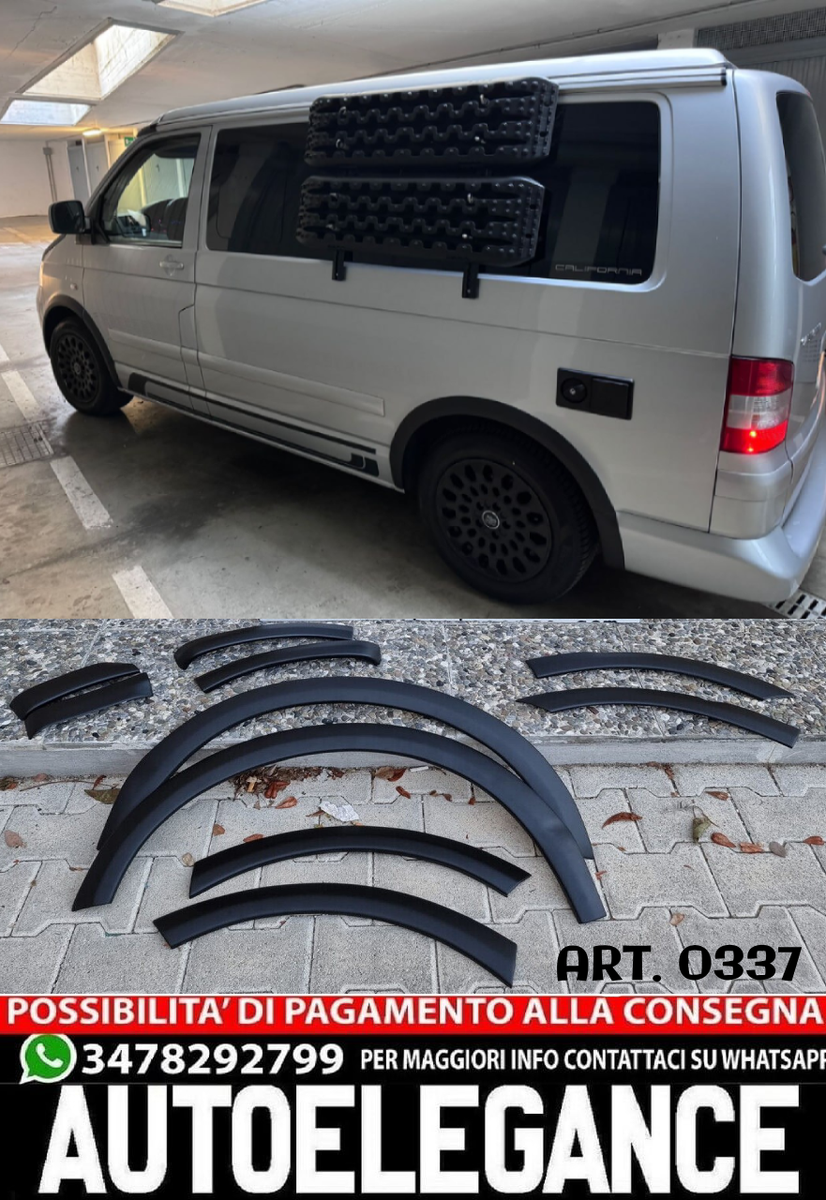 4 Pezzi Parafanghi per Auto per VW Transporter Caravelle Multivan T5 T6 T7 2008-2022, Anteriore posteriore Paraspruzzi Impermeabile Antispruzzo Parafango,for T6