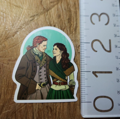 OUTLANDER Sticker Jaime Fraser Sam Heughan Claire Fraser Caitriona Balfe Decal