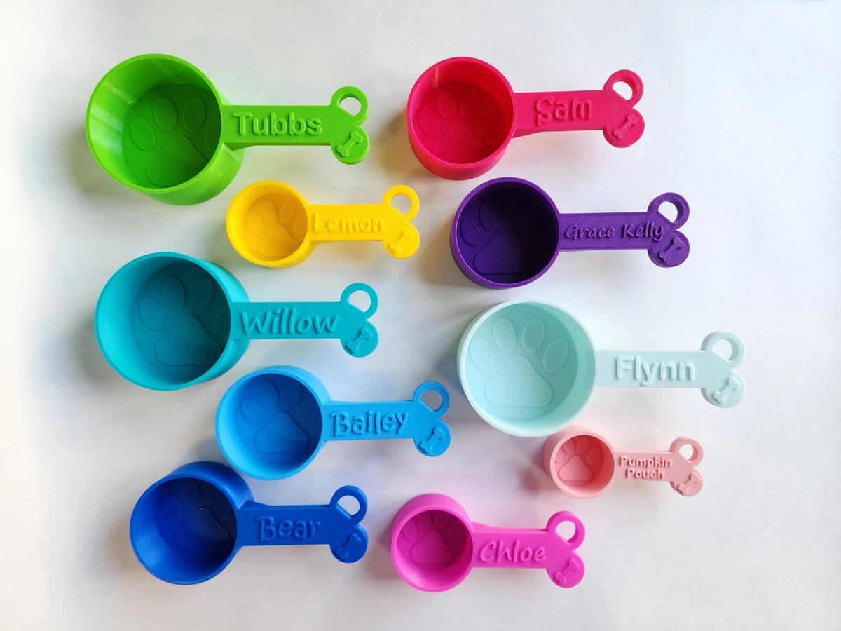 Personalized Dog Food Scoop 3/4 Cup Capacity 6oz, Custom Pet Food Measuring  Cup