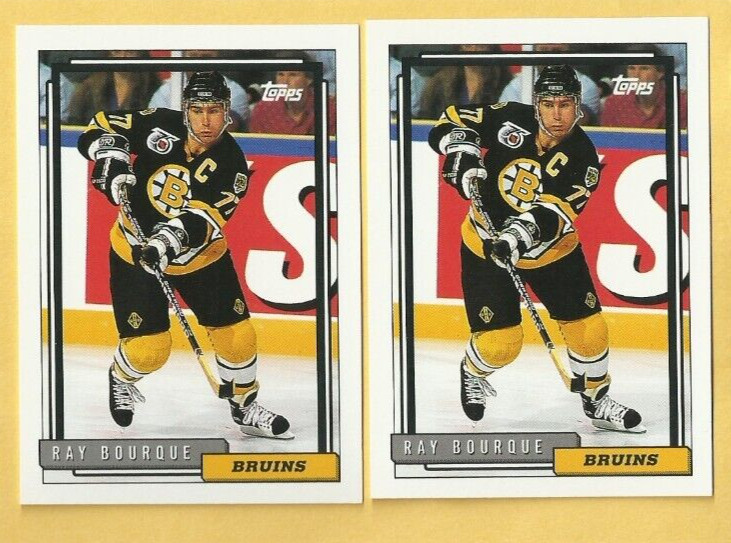 1992-93 TOPPS RAY BOURQUE CARD #221 LOT BOSTON BRUINS