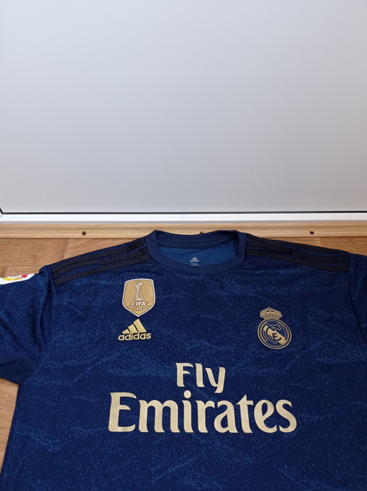#7 HAZARD Real Madrid 2019 2020 Adidas Home JERSEY SIZE XL  Soccer thumbnail 3