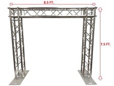 Square Aluminum Truss Goal Post Lighting System For DJ Lights Speakers Cubes