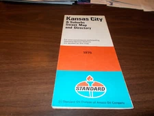1975 Standard Oil Kansas City & Suburbs Vintage Road Map