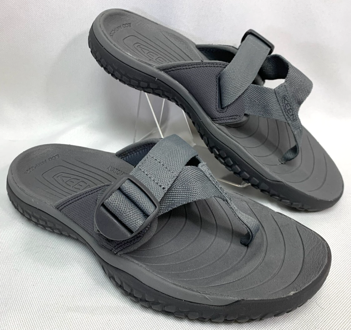 Infradito uomo Keen SOLR punta taglia 9 sandali acqua acqua stop cinturino grigio