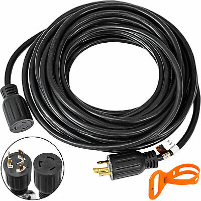 L6-20P to L6-20R Locking Connector Generator Power Cord Extension Cord 20FT 20A
