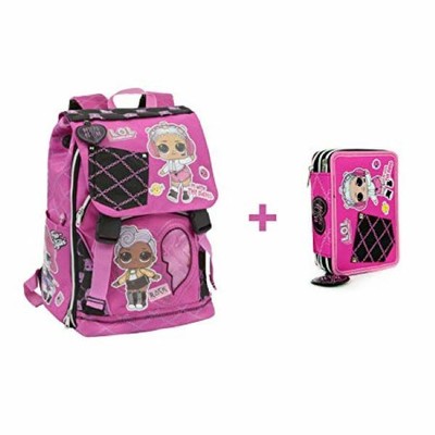 Kit Zaino LOL Scuola Elementare + Astuccio Triplo LOL 2019 Completo di  Attrezzat | eBay