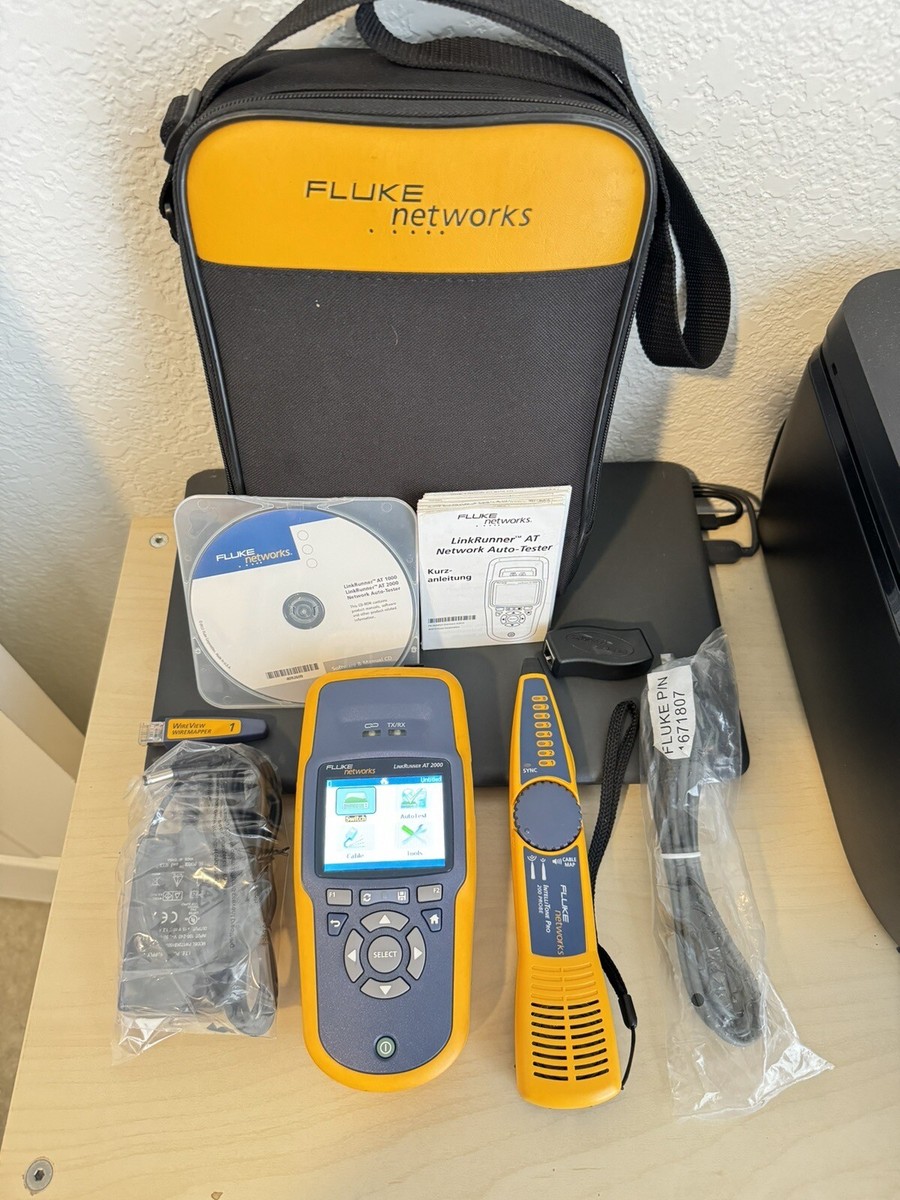 Fluke Networks LRAT-2000 LinkRunner AT-2000 Auto Tester w Fluke