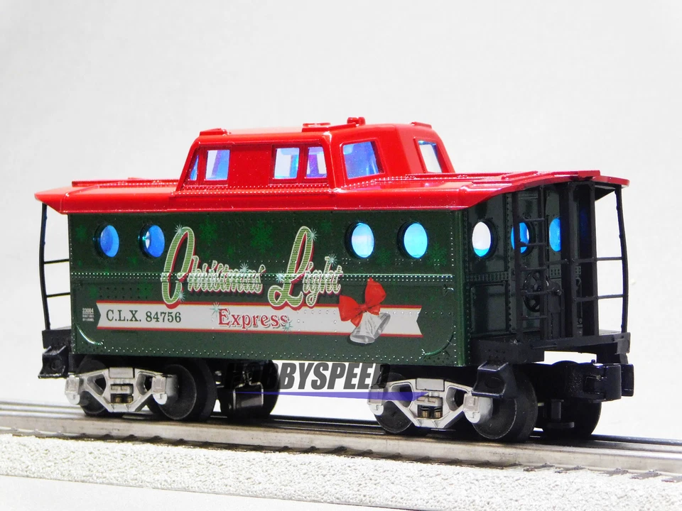 LIONEL CHRISTMAS LIGHT EXPRESS CABOOSE w INTERIOR LIGHTS O GAUGE 2123100-C NEW - Image 4 of 4