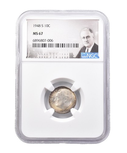 1948-S Roosevelt Dime MS67 NGC *3882 | eBay